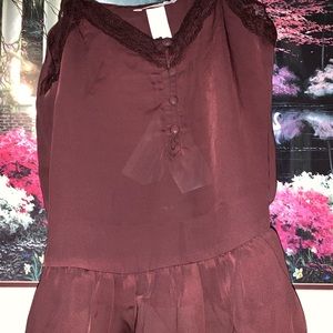 Burgundy Tank top